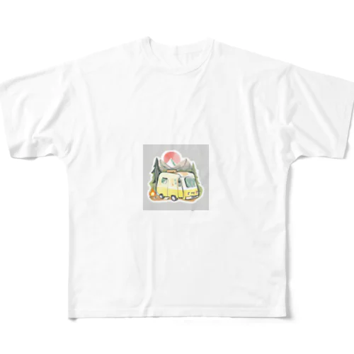 おしゃれキャンプイラスト All-Over Print T-Shirt