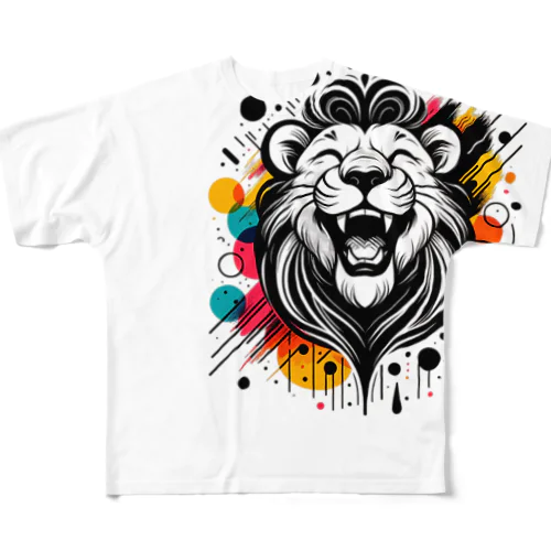 #laughing animal art フルグラフィックTシャツ