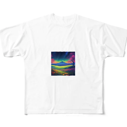 エーテルリーフ イルミネーションデスクライト All-Over Print T-Shirt