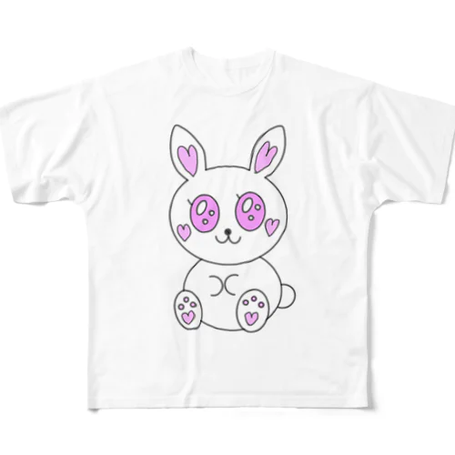 うるうるうさっ子 フルグラフィックTシャツ