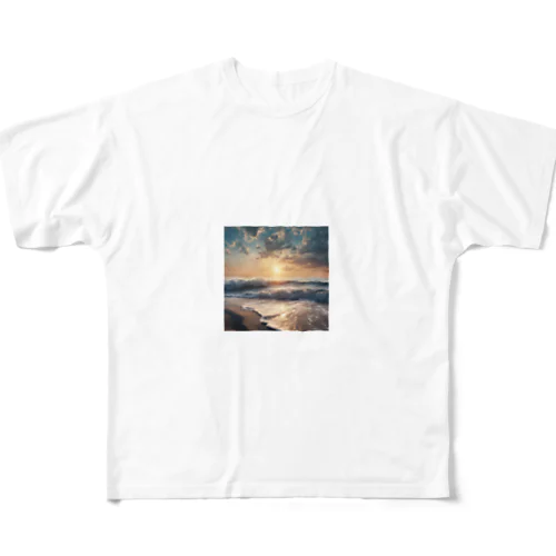 綺麗な海 All-Over Print T-Shirt