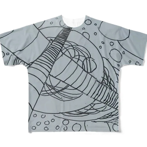 中学生の落書き　宇宙 All-Over Print T-Shirt