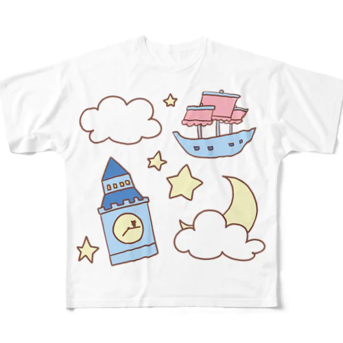 ピーターパン風 All-Over Print T-Shirt