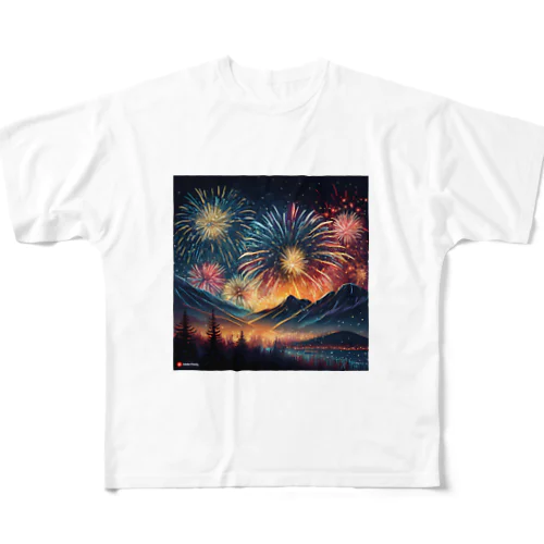 Ｊ・HANABI All-Over Print T-Shirt