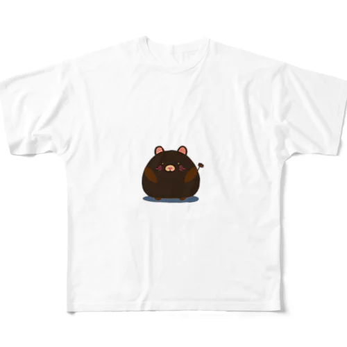 もぐぶ～ フルグラフィックTシャツ