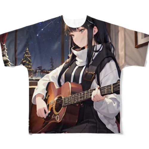 ギター少女　リオ All-Over Print T-Shirt