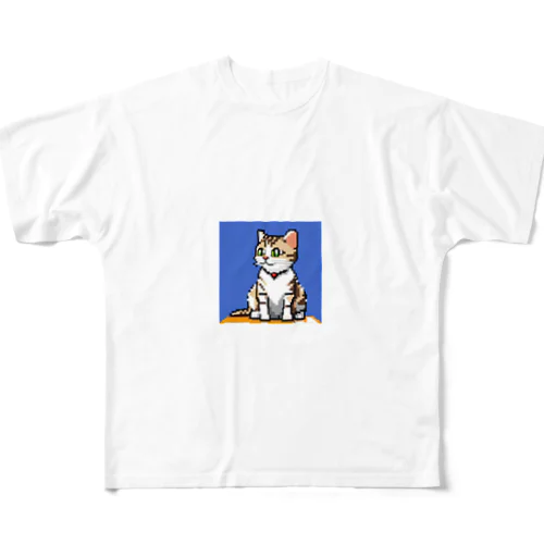 ドット絵アメリカンショートヘア All-Over Print T-Shirt