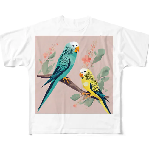 インコ１ フルグラフィックTシャツ