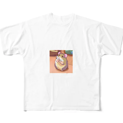 ちょーかわいいハムスターイラストグッズ All-Over Print T-Shirt