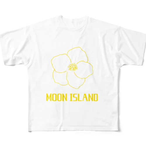 MOON ISLAND No.4 flower フルグラフィックTシャツ