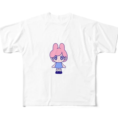 うさナノちゃん フルグラフィックTシャツ