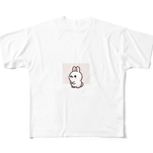 うさぎの梅 フルグラフィックTシャツ