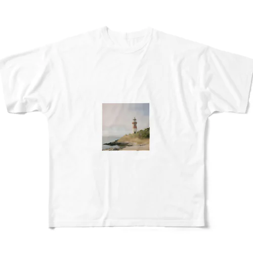 離島の灯台グッズ All-Over Print T-Shirt