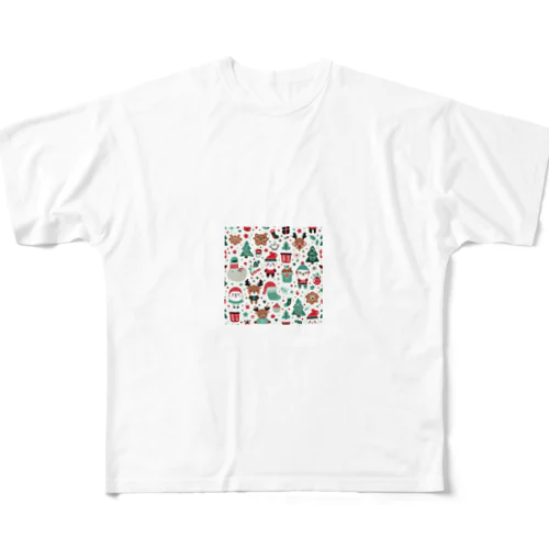 可愛いクリスマスグッズ　 All-Over Print T-Shirt