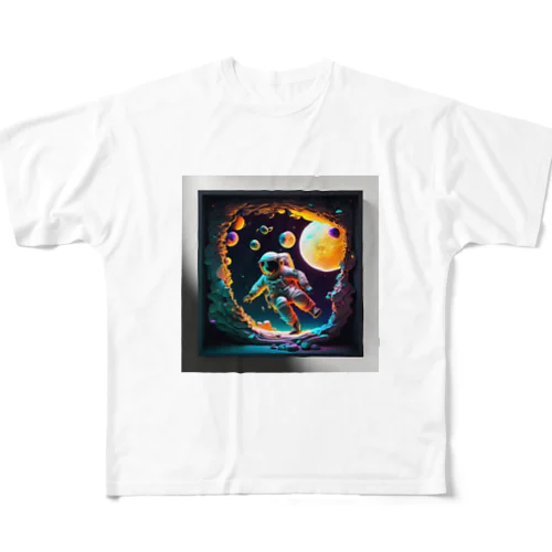 宇宙飛行士シリーズ All-Over Print T-Shirt