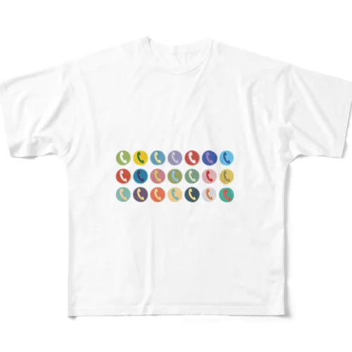 テレフォンマーク All-Over Print T-Shirt