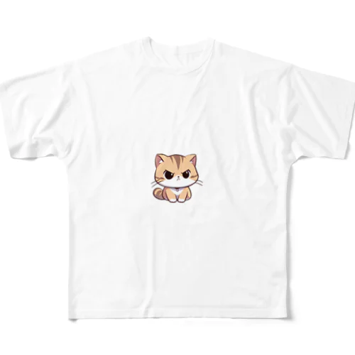 AI天風猫(怒1) フルグラフィックTシャツ