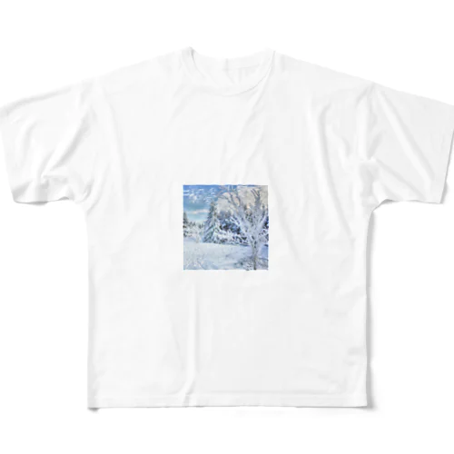 美しい冬の景色 All-Over Print T-Shirt