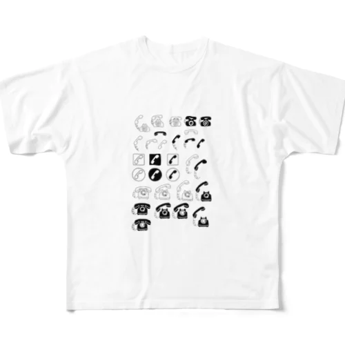 テレフォンマーク いろいろ All-Over Print T-Shirt