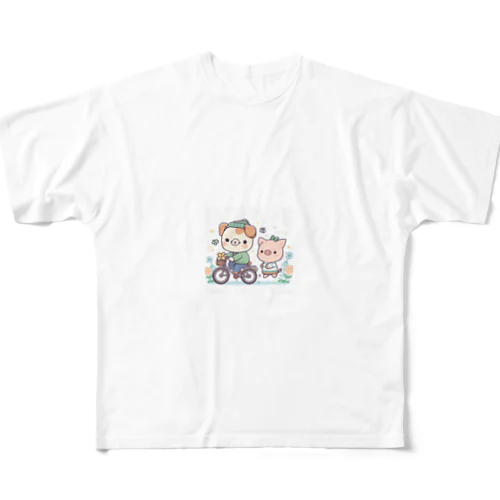 ぷくぷくシールのイラスト All-Over Print T-Shirt