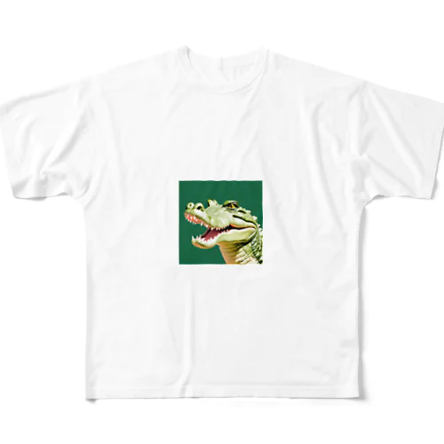 ワニ フルグラフィックTシャツ