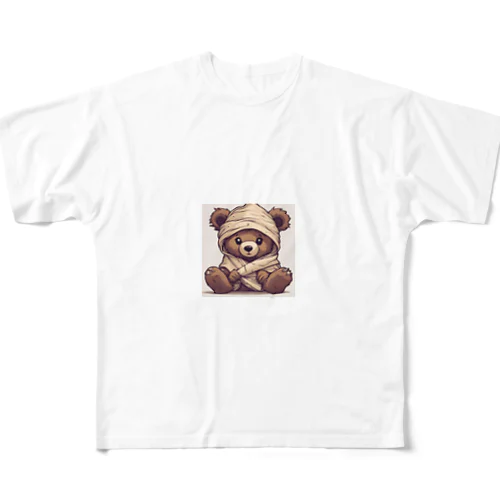 ミイラクマさん フルグラフィックTシャツ