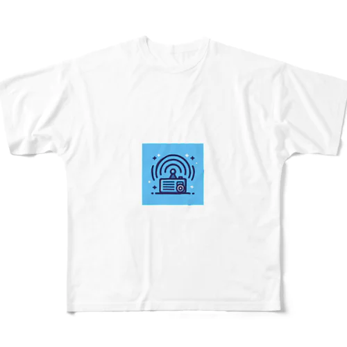 「電波に浸る私たちの心」 フルグラフィックTシャツ