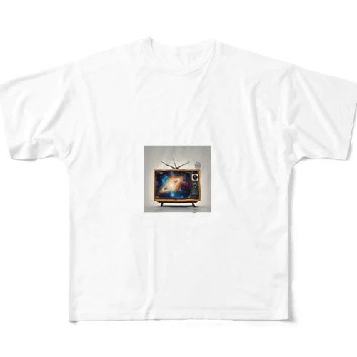 テレビの中の宇宙 All-Over Print T-Shirt