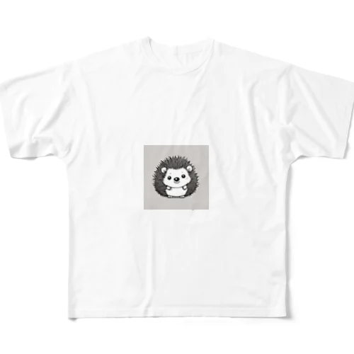 可愛いハリネズミ All-Over Print T-Shirt