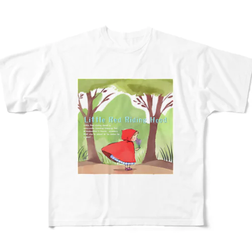 おばあさんのお家へ向かう赤ずきんちゃん All-Over Print T-Shirt