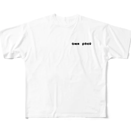 own pace フルグラフィックTシャツ