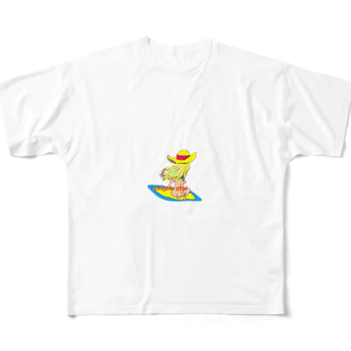 サーファーガール All-Over Print T-Shirt