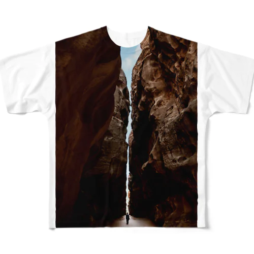 岩壁の道 All-Over Print T-Shirt