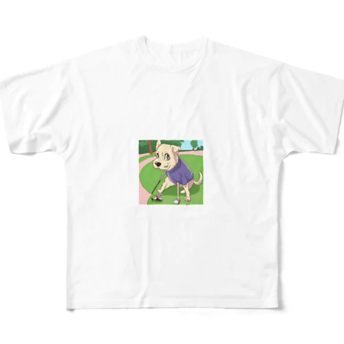 プロゴルファー犬 All-Over Print T-Shirt