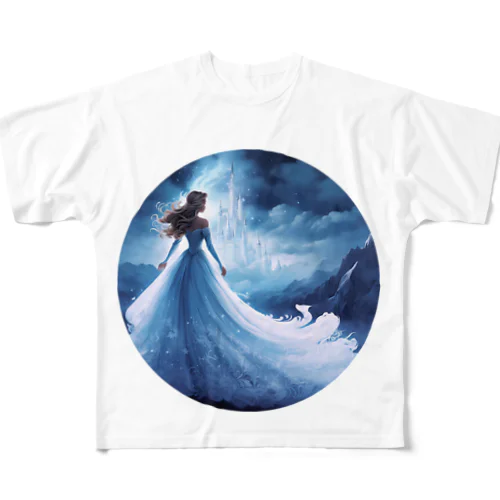 プリンセス氷の城 フルグラフィックTシャツ