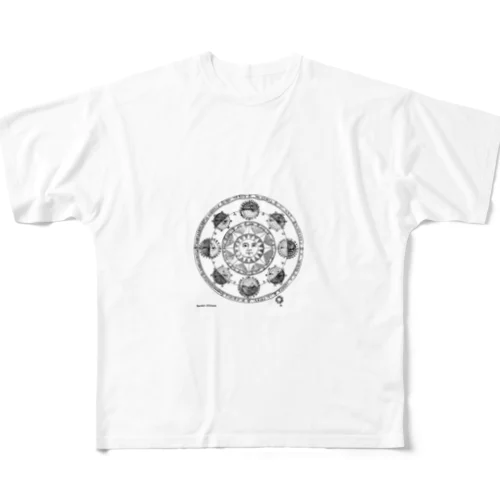 愛の魔法星座 All-Over Print T-Shirt