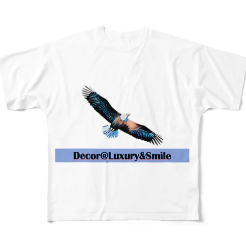 Decor@Luxury&SmileロゴEagles All-Over Print T-Shirt