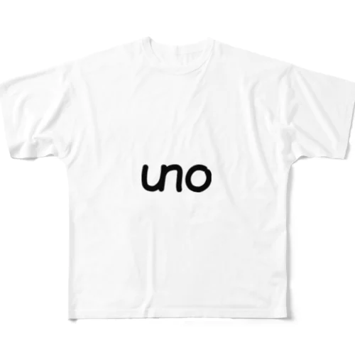 UNOロゴ フルグラフィックTシャツ