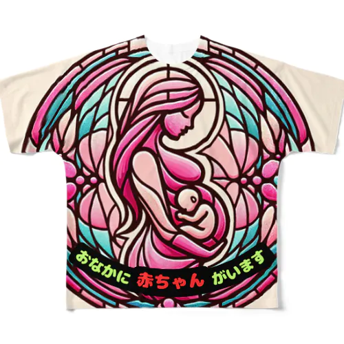 マタニティ超マーク All-Over Print T-Shirt