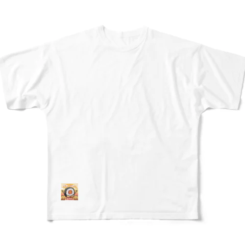 ヨガポーズ寿司 - チャージ中 ⭐️一点物⭐️ All-Over Print T-Shirt