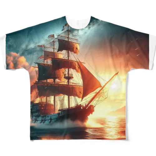冒険船🚢✨ フルグラフィックTシャツ