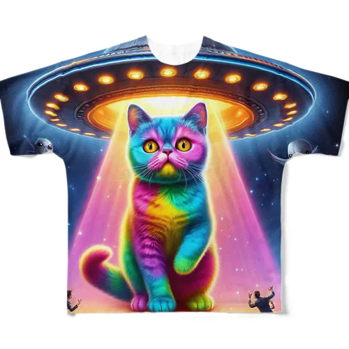 UFOキャット フルグラフィックTシャツ