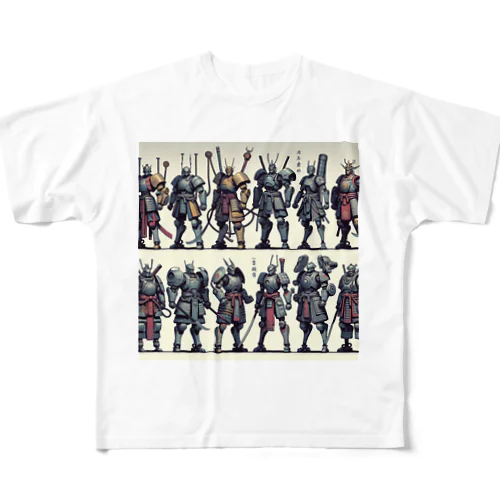 十二神将ロボ２ All-Over Print T-Shirt