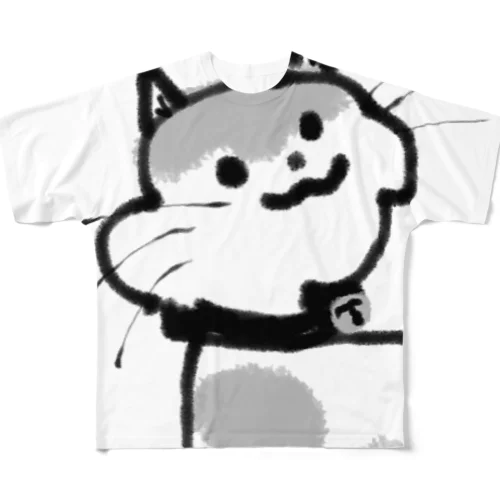 猫みたいな雲の子たち All-Over Print T-Shirt