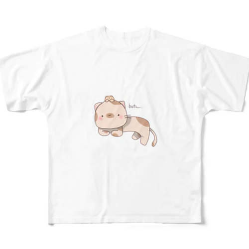 ぶちと子ねこ All-Over Print T-Shirt