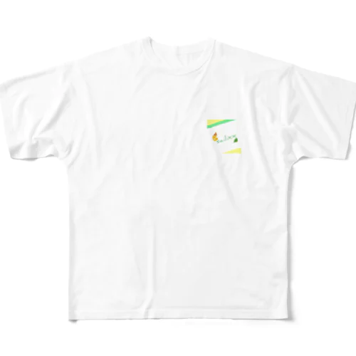 sailixx オリジナルロゴ入り　キツネーネ フルグラフィックTシャツ