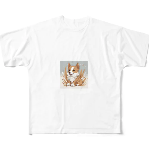 THE忠実犬 All-Over Print T-Shirt