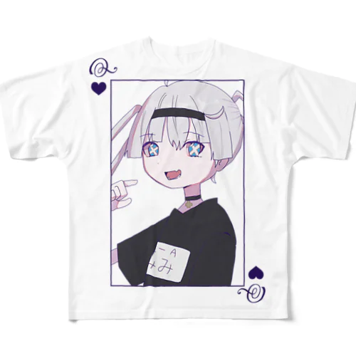 体育会のクイーン フルグラフィックTシャツ