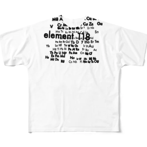 element118-W 풀그래픽 티셔츠