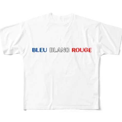 BLEU BLANC ROUGE All-Over Print T-Shirt